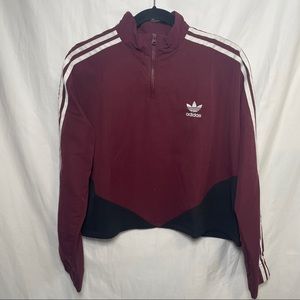 Adidas Zip Crop Windbreaker sz L